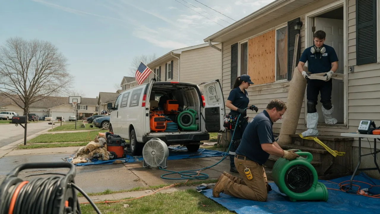 Water Damage Restoration in Combined Locks, WI near me